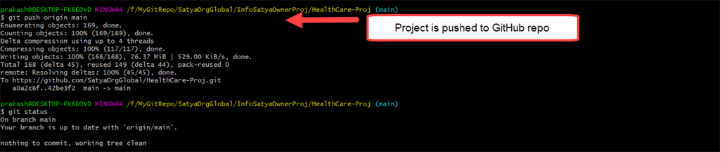 Managing Files On GitHub Using Git Bash 📥📤 In Real-Time Scenario - Owner Uploads Project In GitHub Repo
